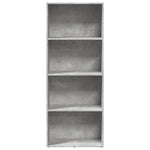 Betonszürke szerelt fa könyvespolc 60 x 30 x 152 cm 4
