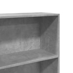 Betonszürke szerelt fa könyvespolc 60 x 30 x 152 cm 7