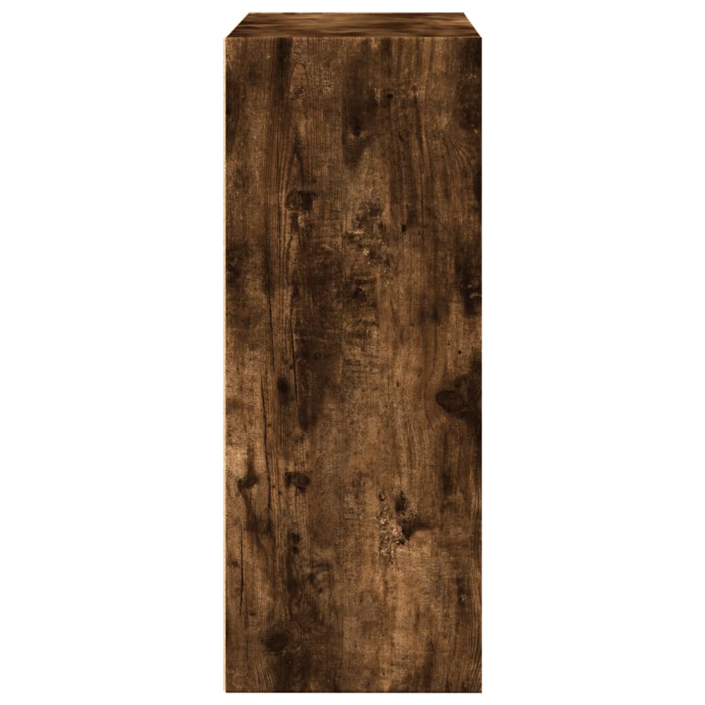 Füstös tölgy színű szerelt fa könyvespolc 80 x 30 x 77 cm 6