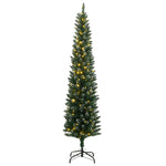 Vékony műkarácsonyfa 150 LED-del 120 cm 2