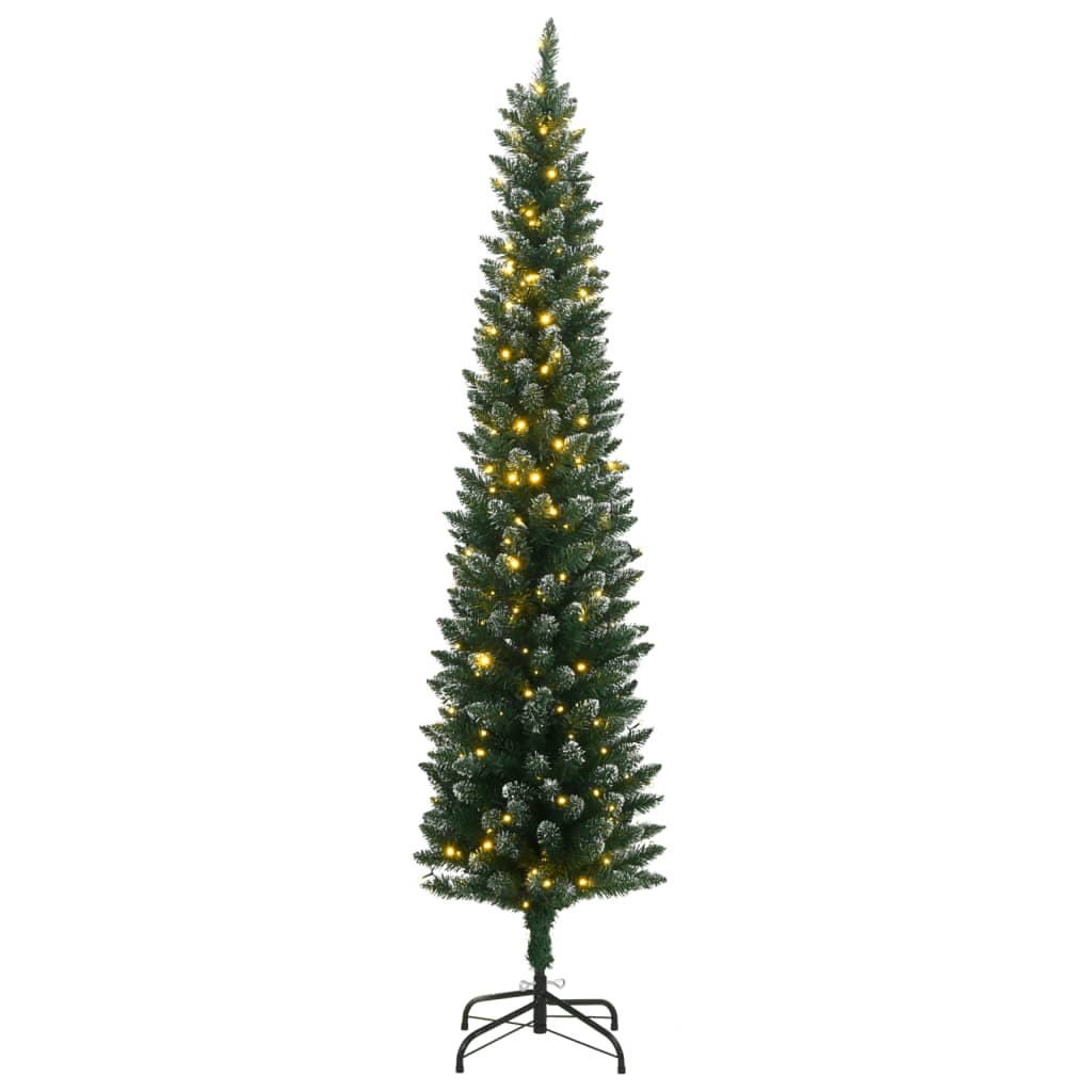 Vékony műkarácsonyfa 150 LED-del 120 cm 2
