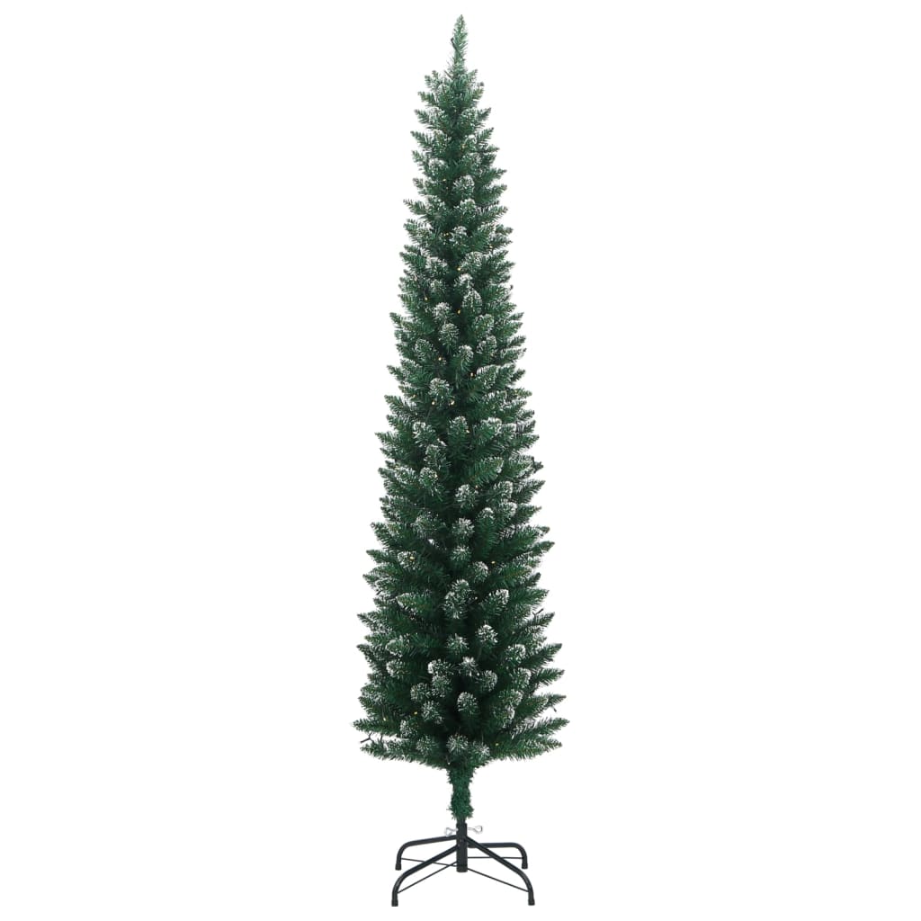 Vékony műkarácsonyfa 150 LED-del 120 cm 3