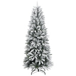 Műkarácsonyfa 150 LED-del és hóval 150 cm 3