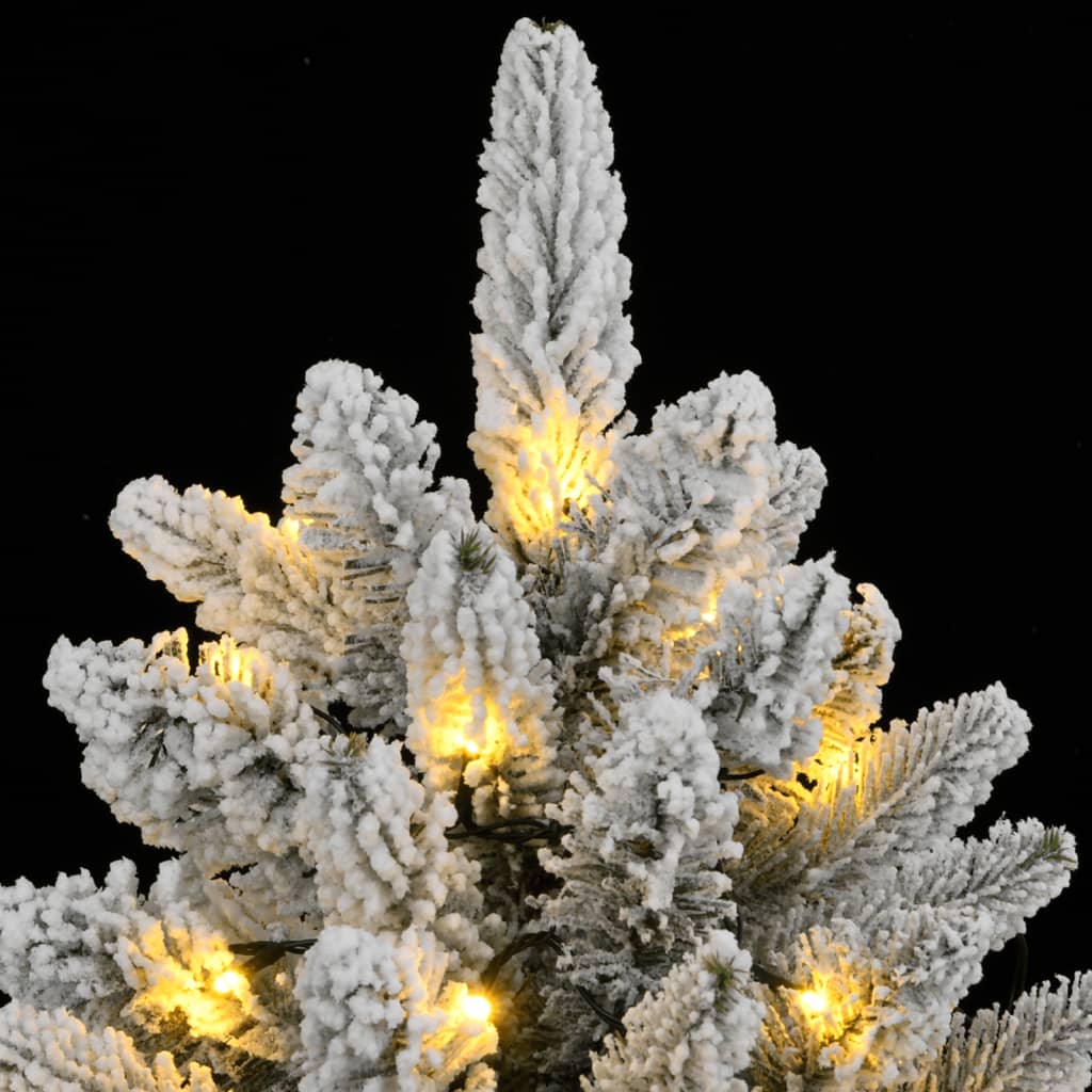 Műkarácsonyfa 150 LED-del és hóval 150 cm 5