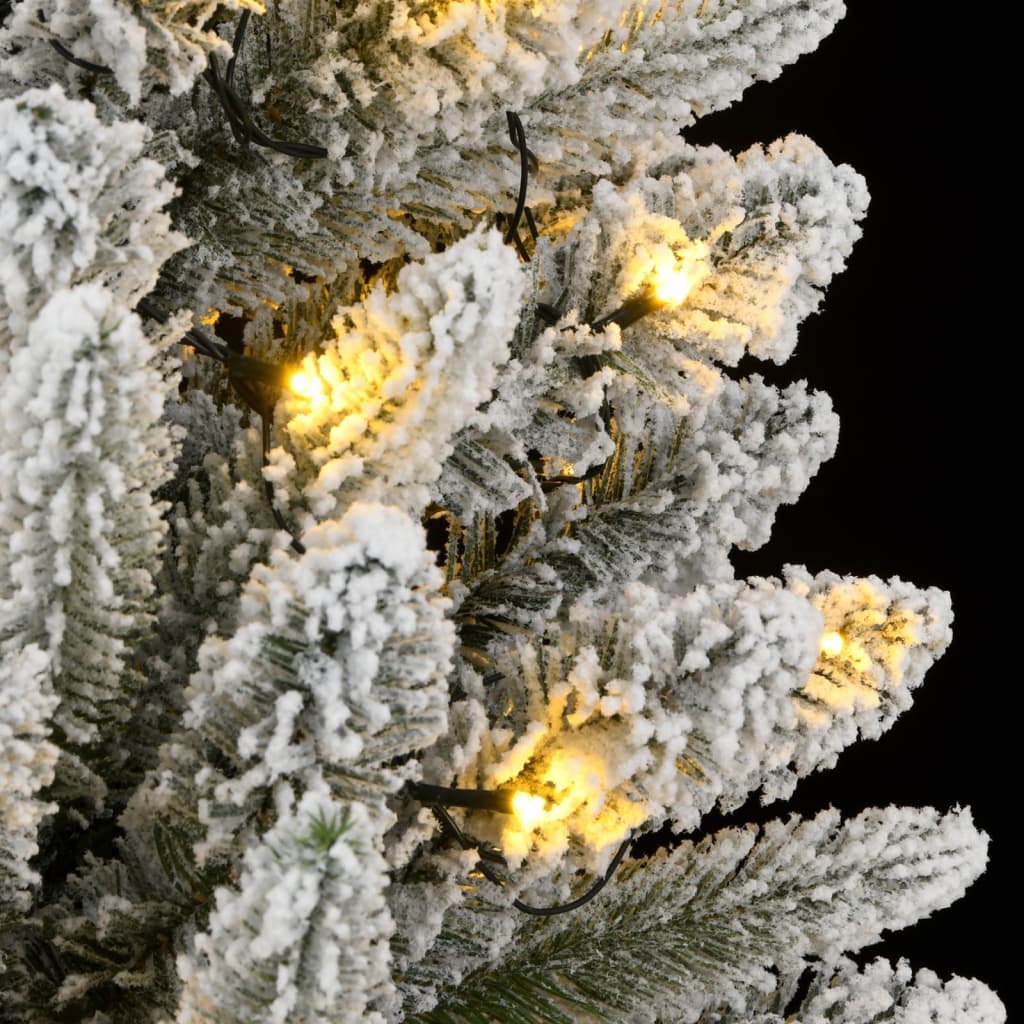 Műkarácsonyfa 150 LED-del és hóval 150 cm 6