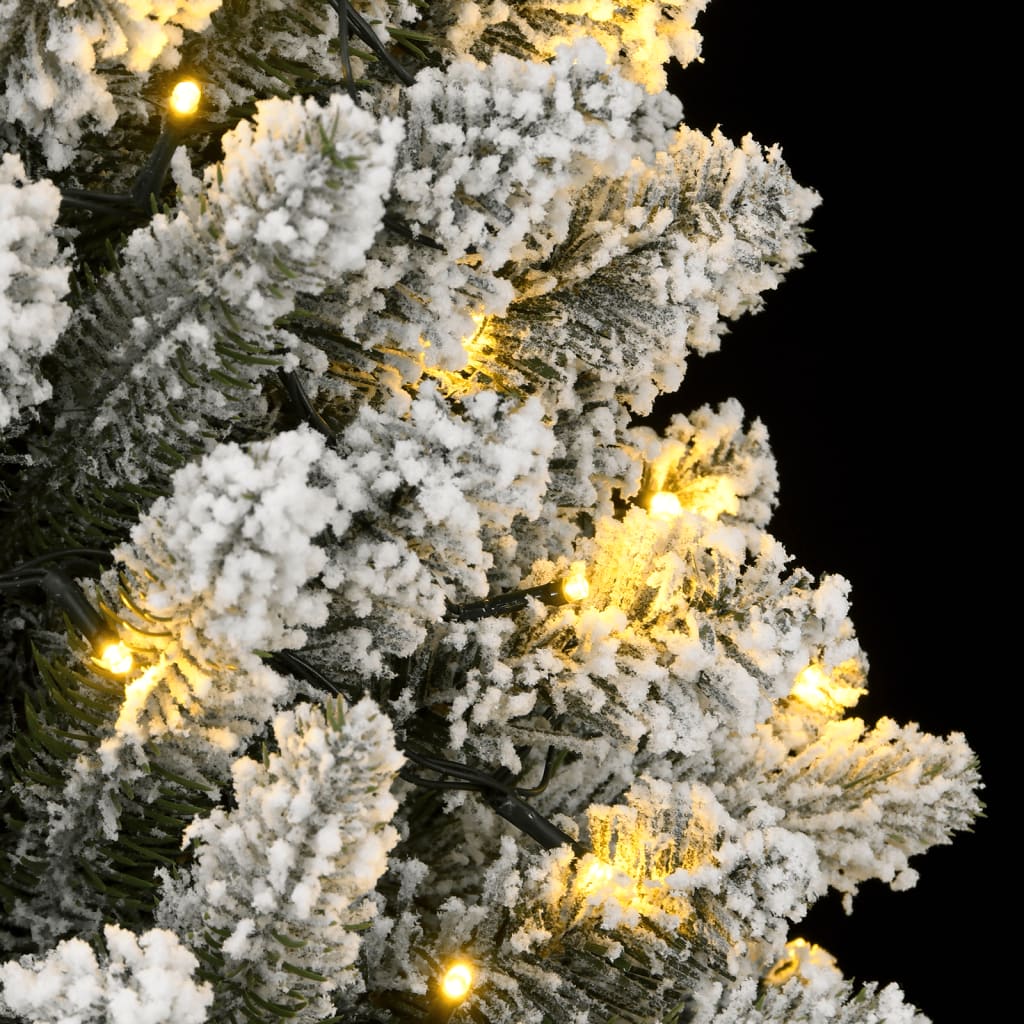 Műkarácsonyfa 300 LED-del és pelyhes hóval 180 cm 7
