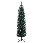 Vékony műkarácsonyfa 150 LED-del 150 cm 2