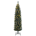 Vékony műkarácsonyfa 150 LED-del 150 cm 3