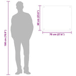 2 db átlátszó edzett üveg konyhai fröccsenésgátló 70 x 60 cm 11