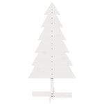 Fehér tömör fenyőfa karácsonyfa-dekoráció 120 cm 3