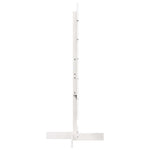 Fehér tömör fenyőfa karácsonyfa-dekoráció 120 cm 4