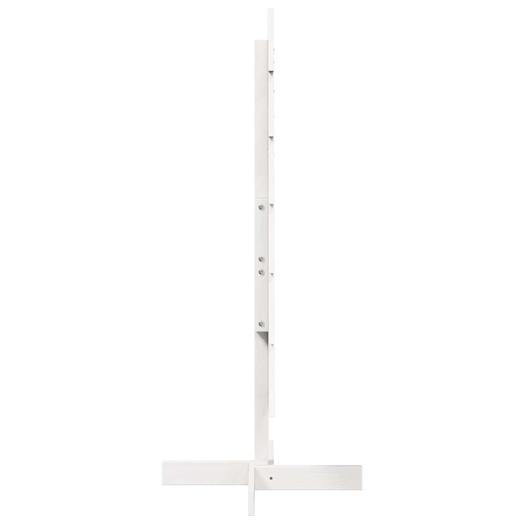 Fehér tömör fenyőfa karácsonyfa-dekoráció 120 cm 4