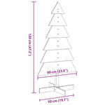 Fehér tömör fenyőfa karácsonyfa-dekoráció 120 cm 8