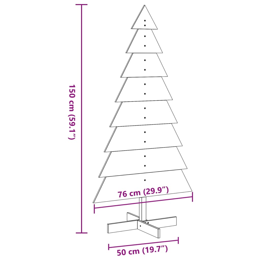 Tömör fenyő karácsonyfa dekorációnak 150 cm 8
