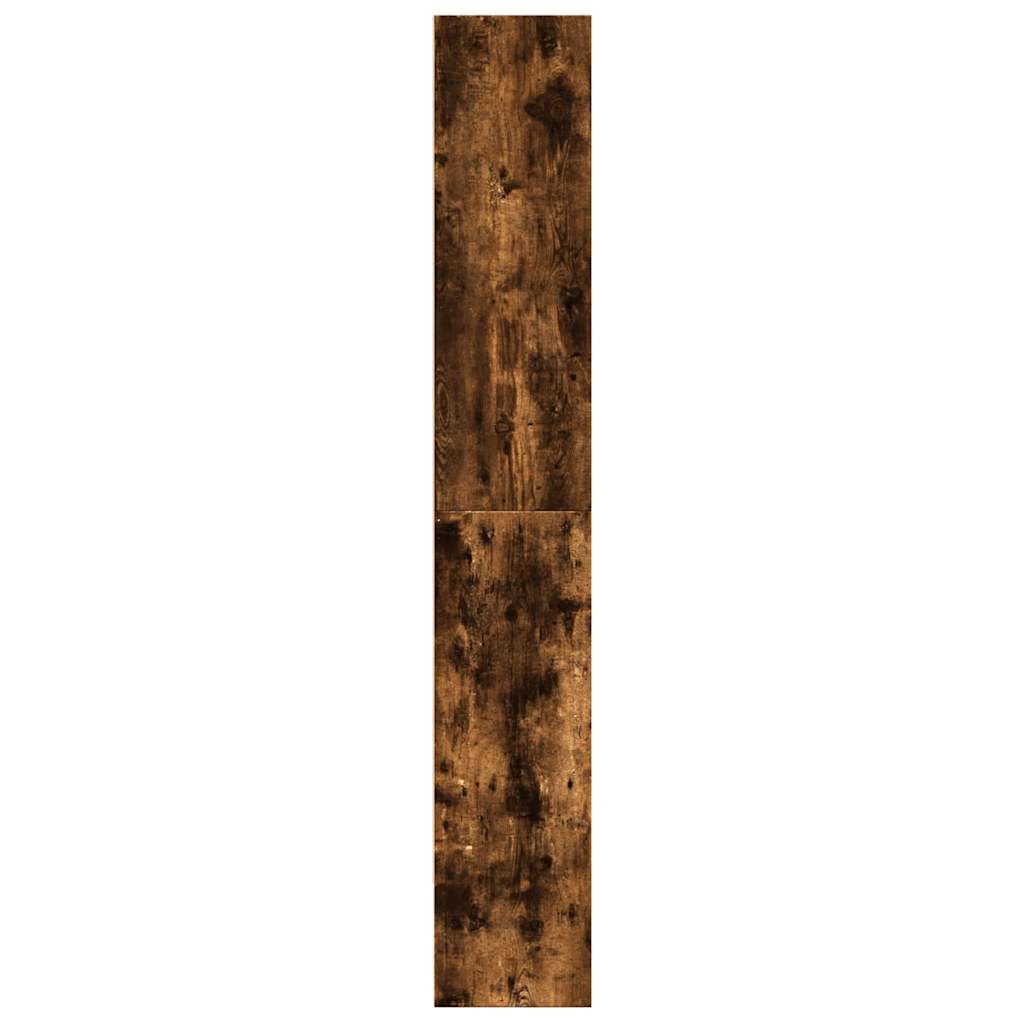 Füstös tölgy színű szerelt fa könyvszekrény 80 x 30 x 189 cm 5
