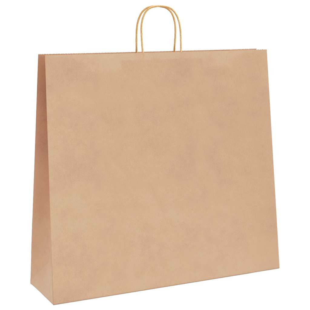 250 db barna papírzacskók fogantyúkkal 54x15x49 cm 4
