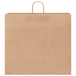 250 db barna papírzacskók fogantyúkkal 54x15x49 cm 5