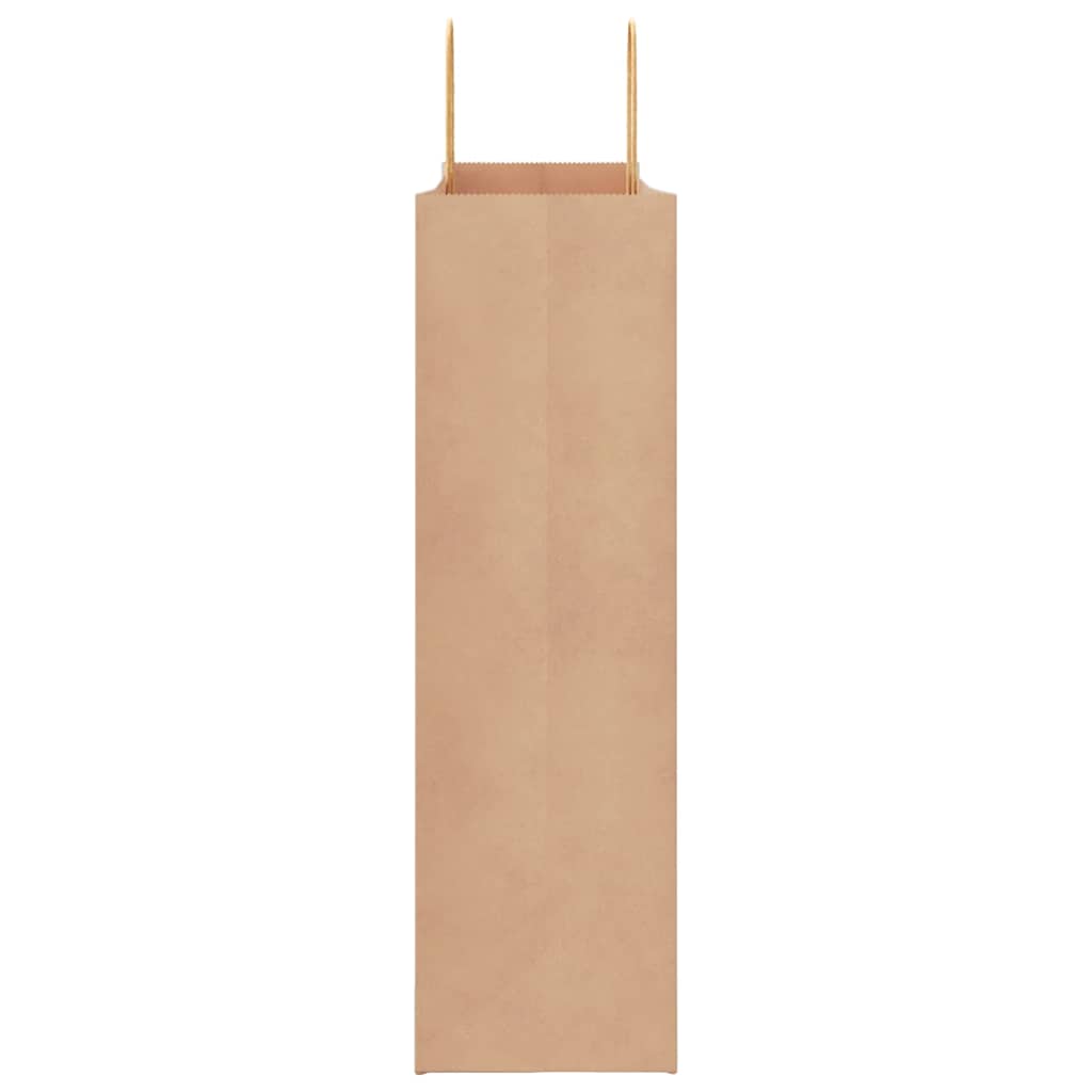 250 db barna papírzacskók fogantyúkkal 54x15x49 cm 6