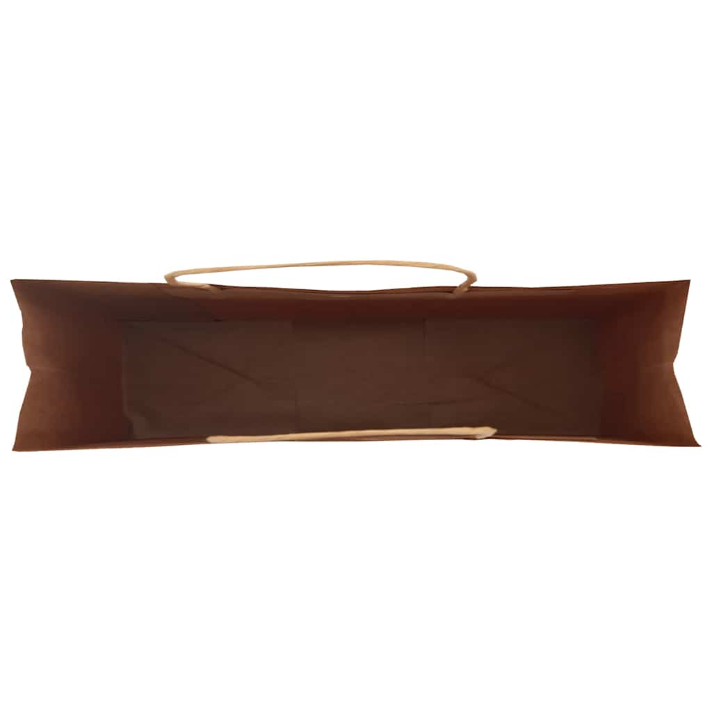 250 db barna papírzacskók fogantyúkkal 54x15x49 cm 8
