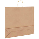 250 db barna papírzacskók fogantyúkkal 54x15x49 cm 9