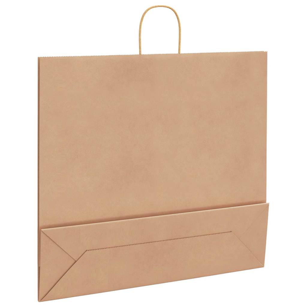 250 db barna papírzacskók fogantyúkkal 54x15x49 cm 9