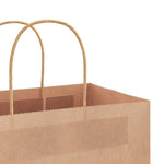 250 db barna papírzacskók fogantyúkkal 54x15x49 cm 10