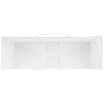 250 db fehér papírzacskók fogantyúkkal 32x12x42 cm 8