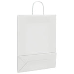 250 db fehér papírzacskók fogantyúkkal 32x12x42 cm 9