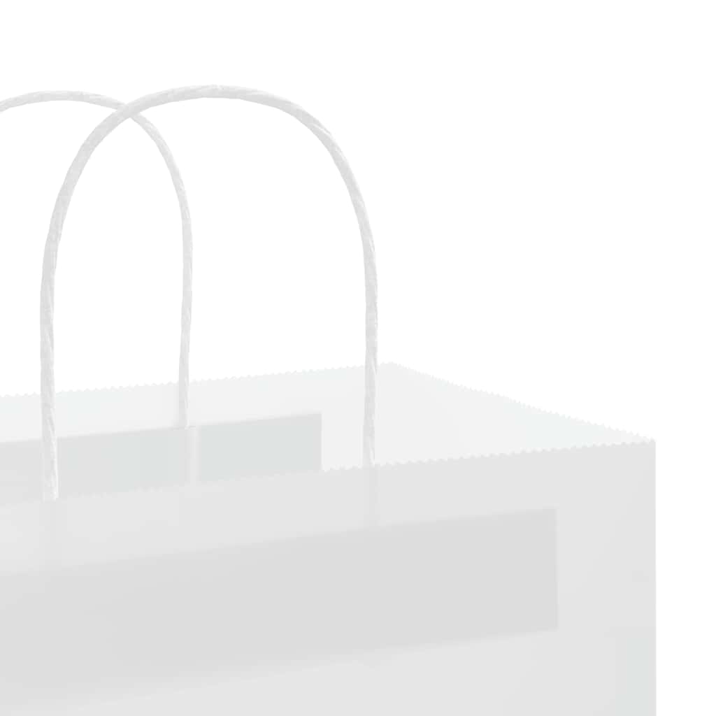 250 db fehér papírzacskók fogantyúkkal 32x12x42 cm 10