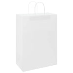 250 db fehér papírzacskók fogantyúkkal 32x17x44 cm 3