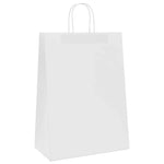 250 db fehér papírzacskók fogantyúkkal 32x17x44 cm 4