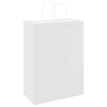 250 db fehér papírzacskók fogantyúkkal 32x17x44 cm 7