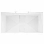 250 db fehér papírzacskók fogantyúkkal 32x17x44 cm 8