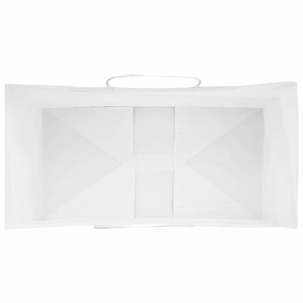 250 db fehér papírzacskók fogantyúkkal 32x17x44 cm 8