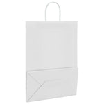 250 db fehér papírzacskók fogantyúkkal 32x17x44 cm 9