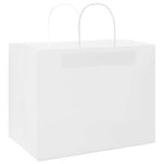 250 db fehér papírzacskók fogantyúkkal 32x22x24 cm
