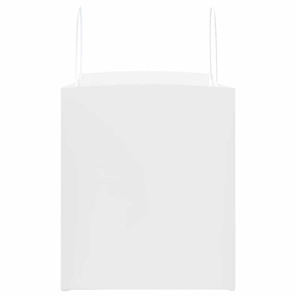 250 db fehér papírzacskók fogantyúkkal 32x22x24 cm 7