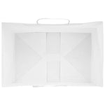 250 db fehér papírzacskók fogantyúkkal 32x22x24 cm 8