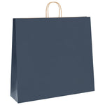 250 db kék papírzacskók fogantyúkkal 54x15x49 cm 3