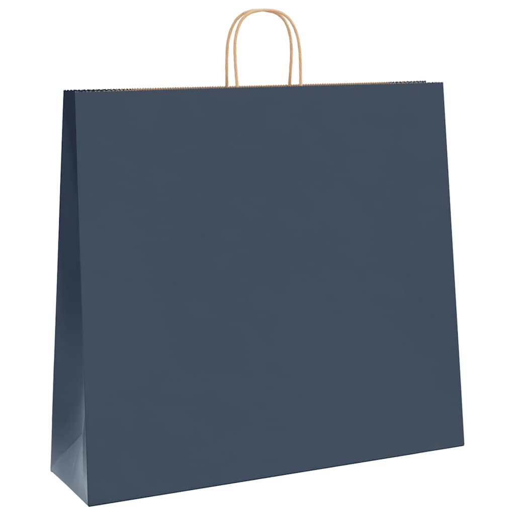 250 db kék papírzacskók fogantyúkkal 54x15x49 cm 3