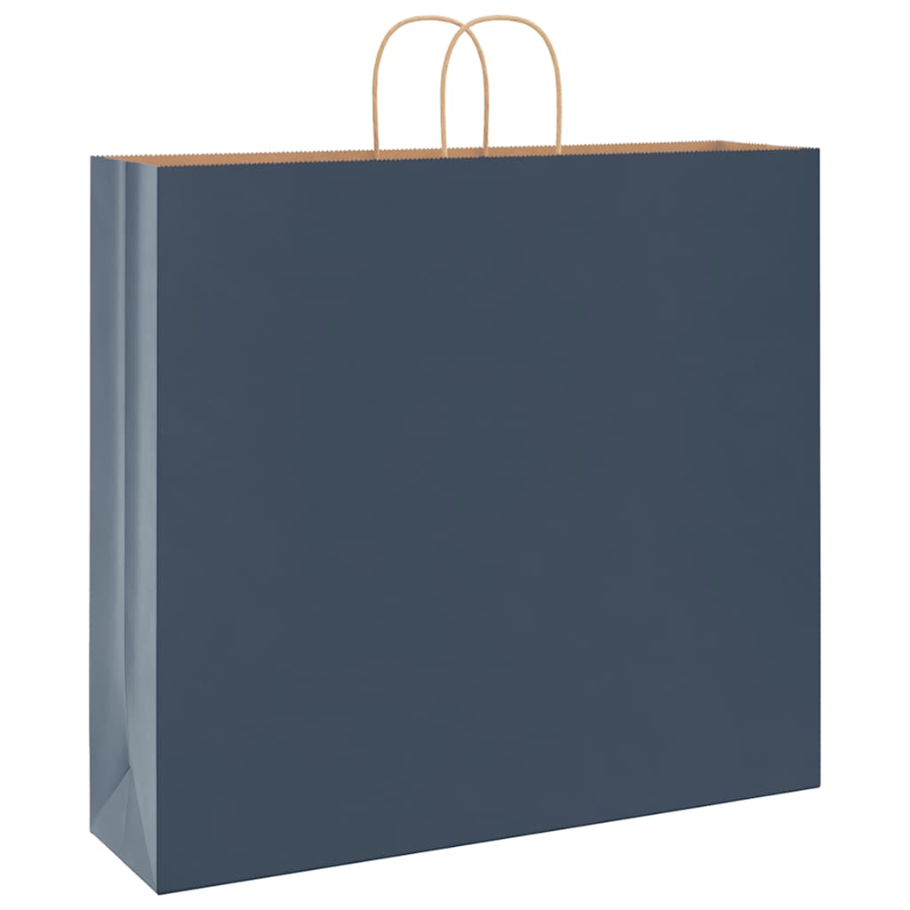 250 db kék papírzacskók fogantyúkkal 54x15x49 cm 4