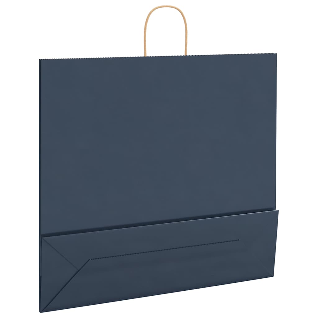 250 db kék papírzacskók fogantyúkkal 54x15x49 cm 9