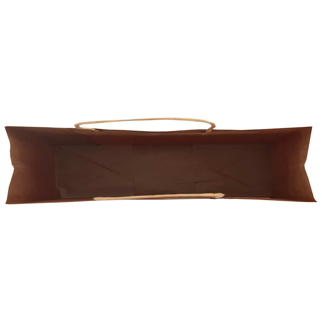 250 db zöld papírzacskók fogantyúkkal 54x15x49 cm 8