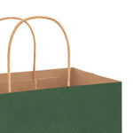 250 db zöld papírzacskók fogantyúkkal 54x15x49 cm 10