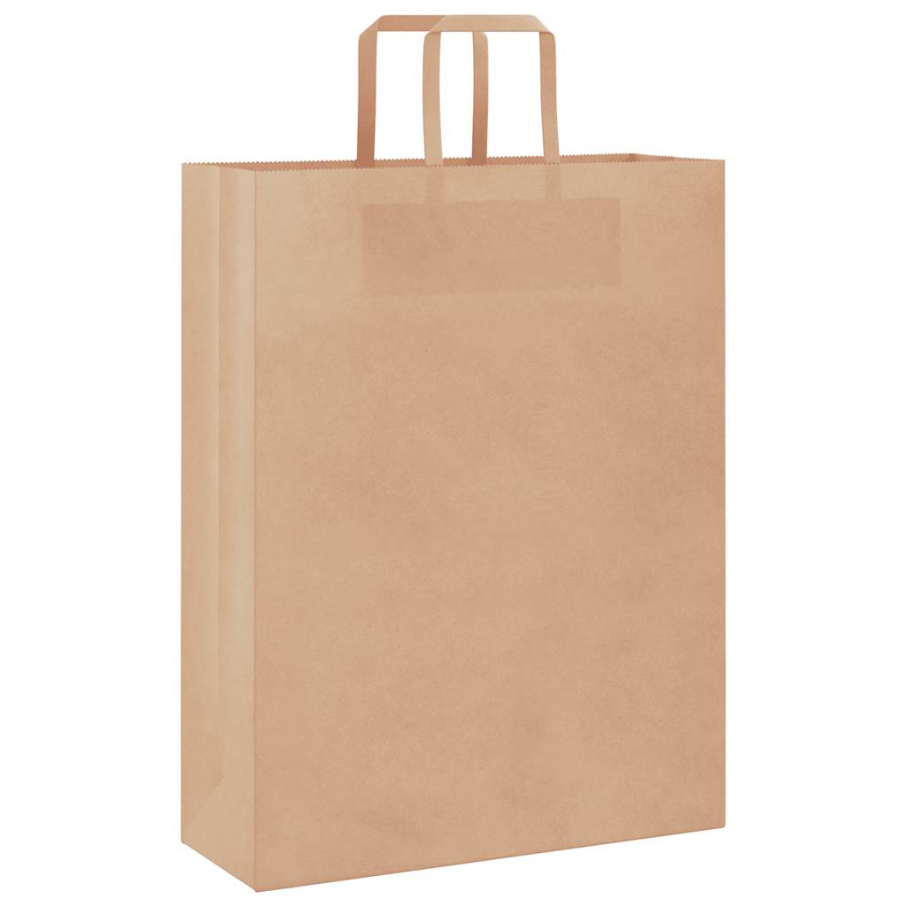 50 db barna papírzacskók fogantyúkkal 32x12x42 cm 3