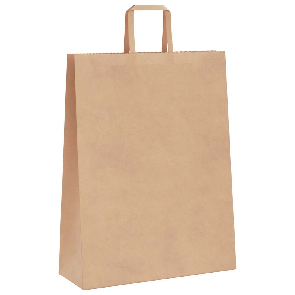 50 db barna papírzacskók fogantyúkkal 32x12x42 cm 4