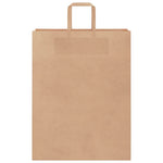 50 db barna papírzacskók fogantyúkkal 32x12x42 cm 5