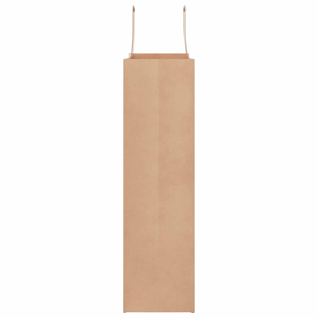 50 db barna papírzacskók fogantyúkkal 32x12x42 cm 6
