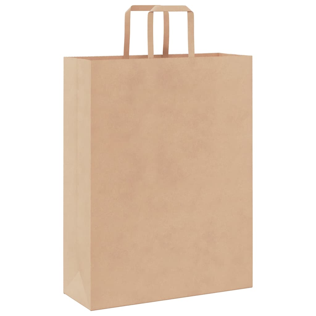 50 db barna papírzacskók fogantyúkkal 32x12x42 cm 7