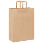 250 db barna papírzacskók fogantyúkkal 26x12x35 cm 3